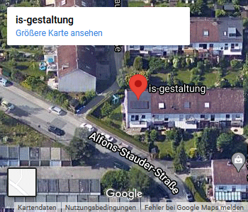 Karte auf einer größeren Ansicht anzeigen (Weiterleitung auf Google)